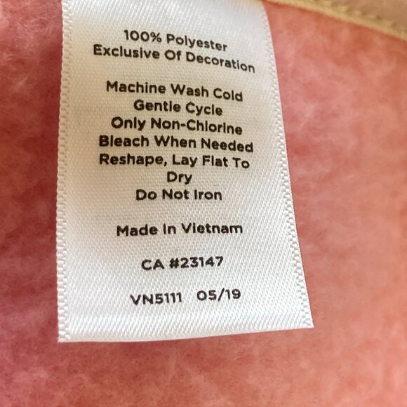 Vintage Talbots Pink Womens Jacket Coat Size Petite Small Full Zip Barbie Fleece - Picture 10 of 15